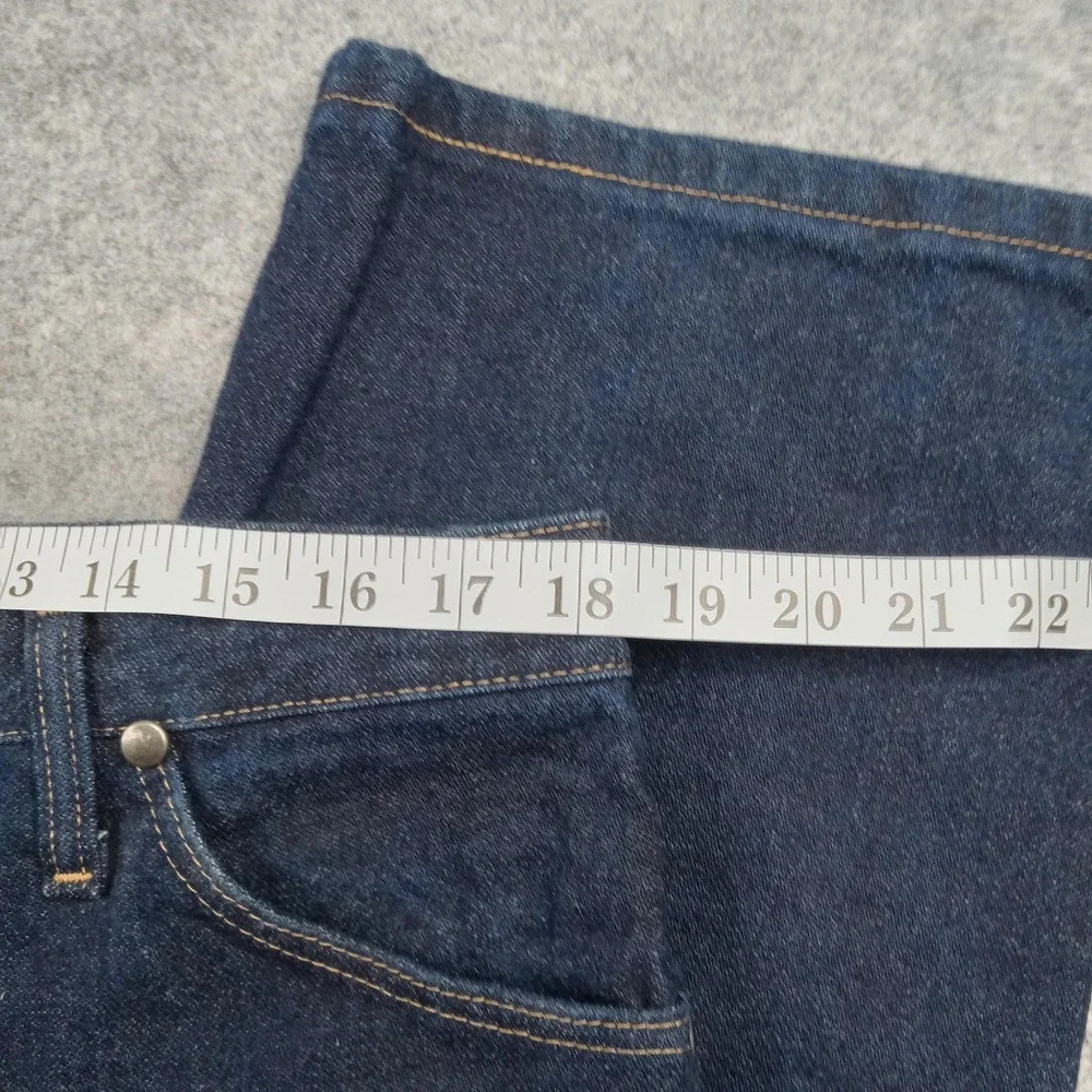 Wrangler Jeans Mens 33x30 Blue Dark Wash Denim‎ Straight Cotton Classic Vintage